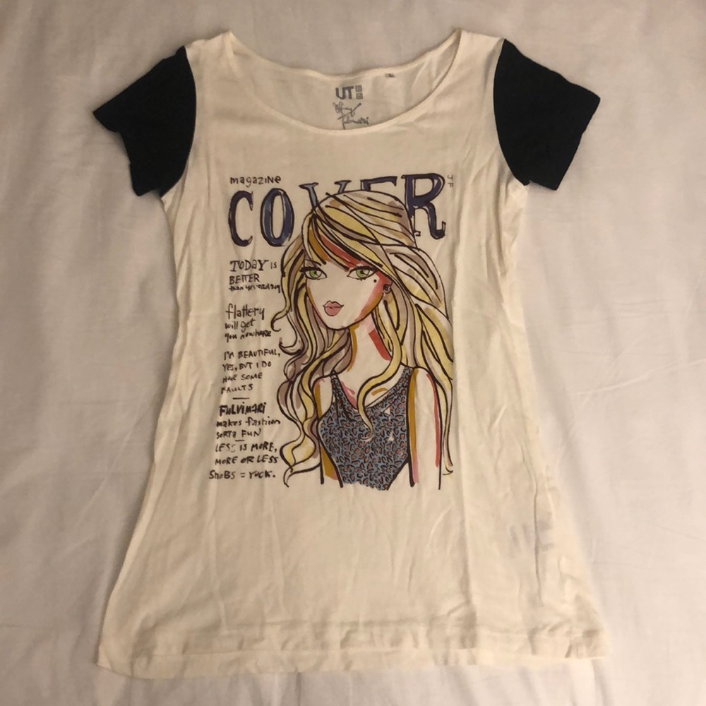 Magazine print T-shirt 💄